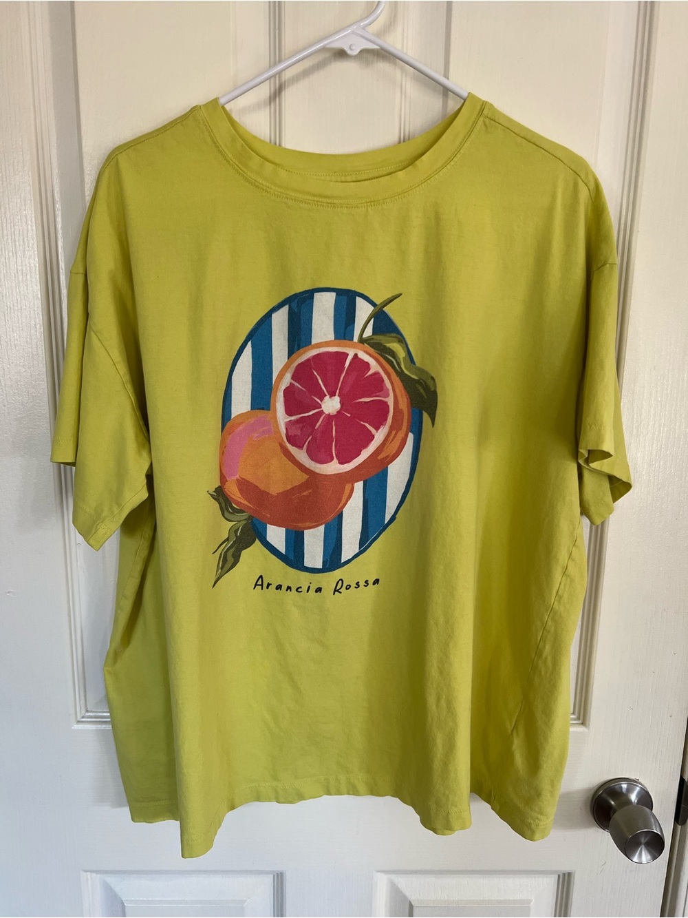 Maeve Anthropologie Arancia Rossa Citrus Graphic Oversized Tee XXS/XS